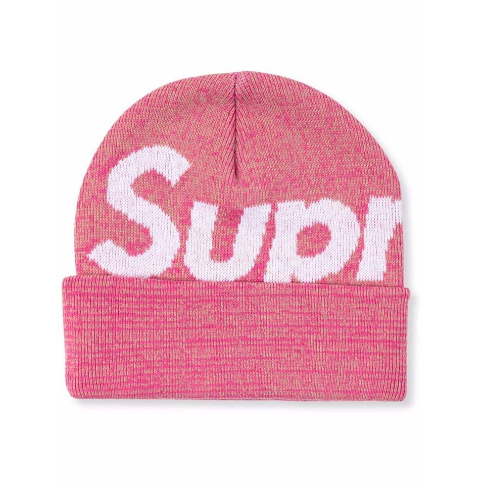 Supreme Big Logo Beanie Hatt Rosa | NO479NB