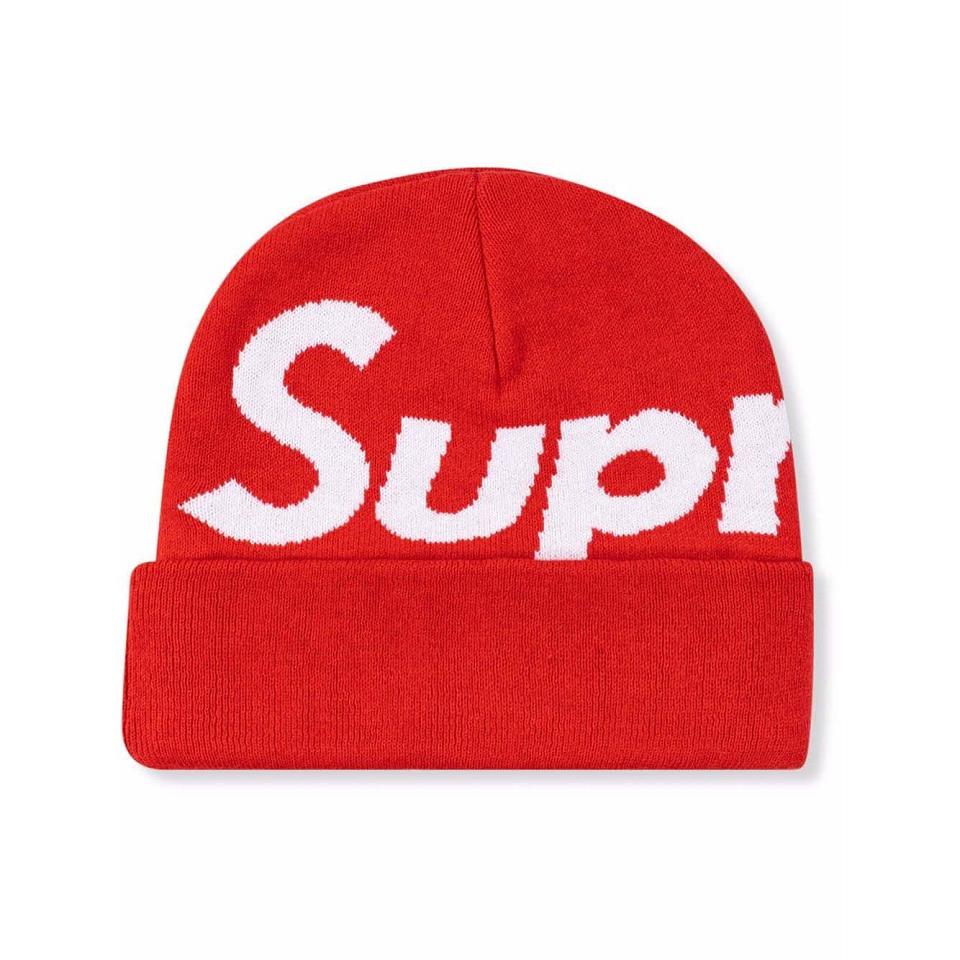 Supreme Big Logo Beanie Hatt Rød | NO478BC