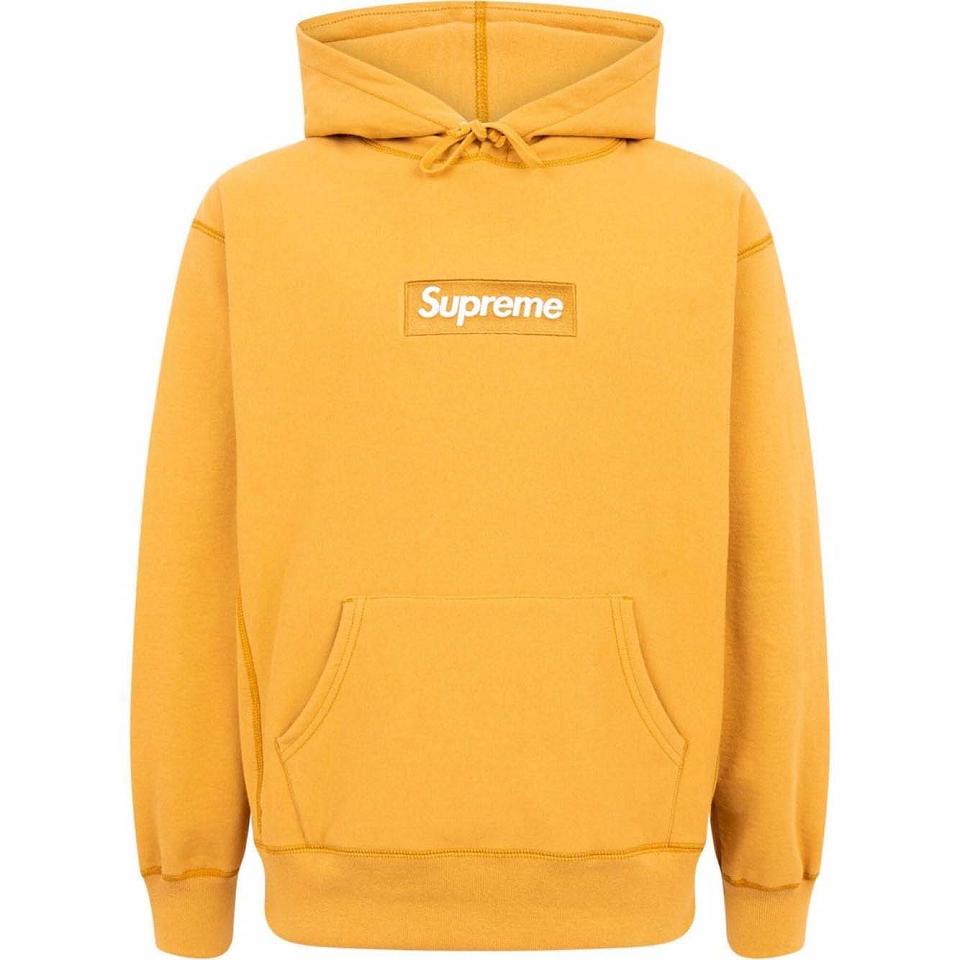 Supreme Box Logo Hettegensere Gul | NO103DN