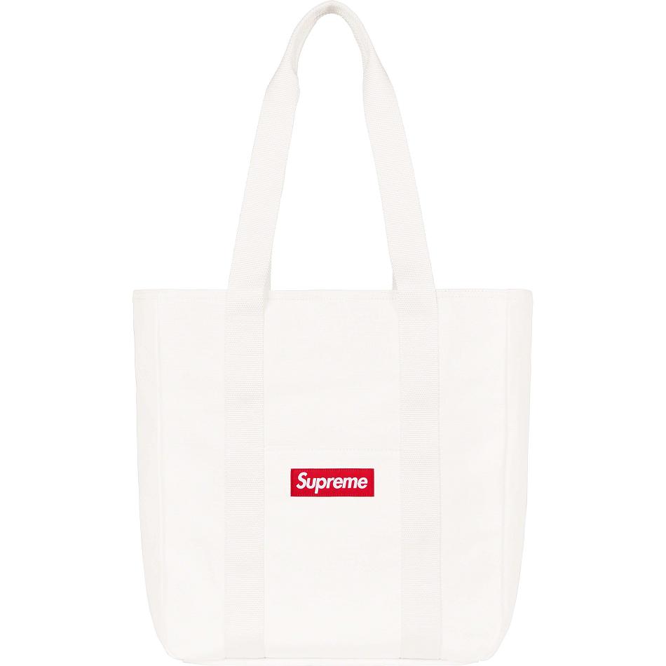 Supreme Canvas Tote Vesker Hvite | NO423XF