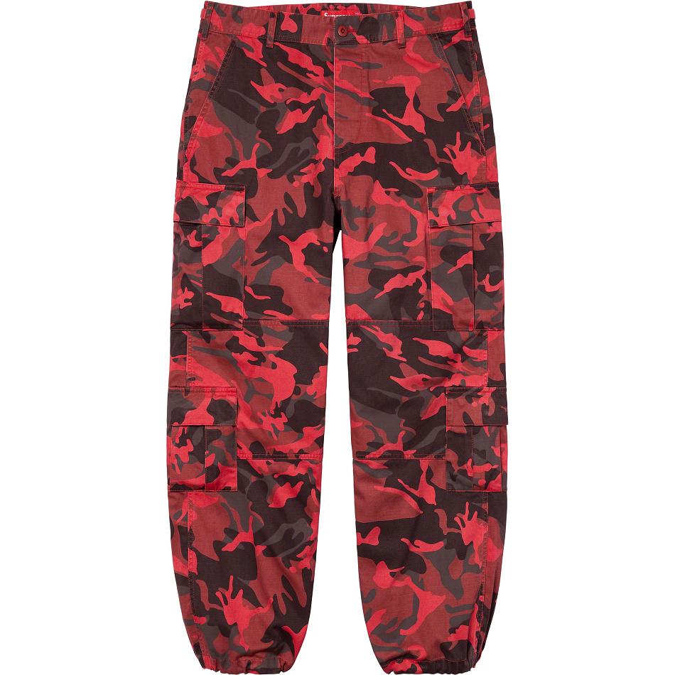 Supreme Cargo Pant Bukse Rød Camouflage | NO197EX