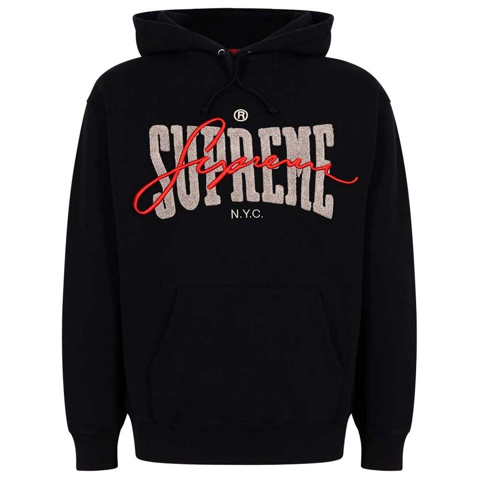 Supreme Embroide Chenilles Hettegensere Svarte | NO108KI