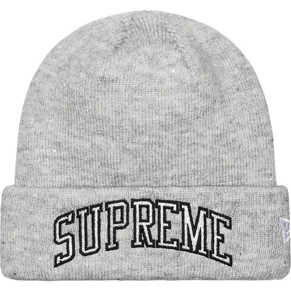 Supreme New Era® Metallic Arc Beanie Hatt Grå | NO443GL