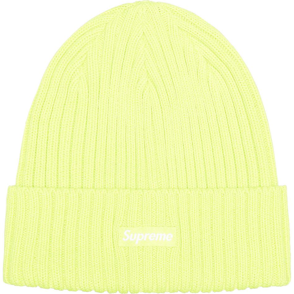 Supreme Overdyed Beanie Hatt Gul | NO433TV