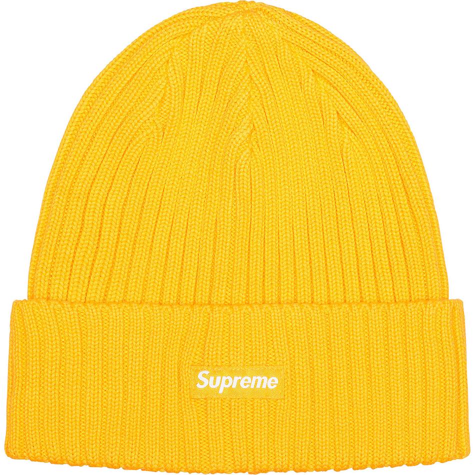 Supreme Overdyed Beanie Hatt Gull | NO435UT