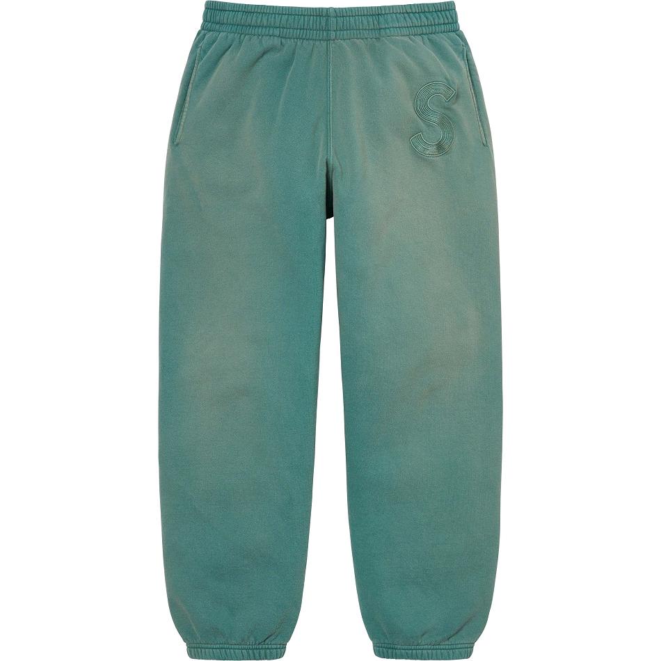 Supreme Overdyed S Logo Sweatpant Bukse Aqua | NO187LH