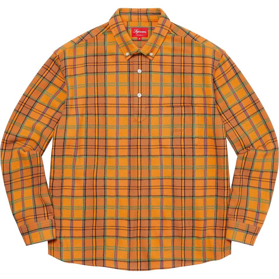 Supreme Pullover Plaid Flannel Skjorte Gull | NO214ZG