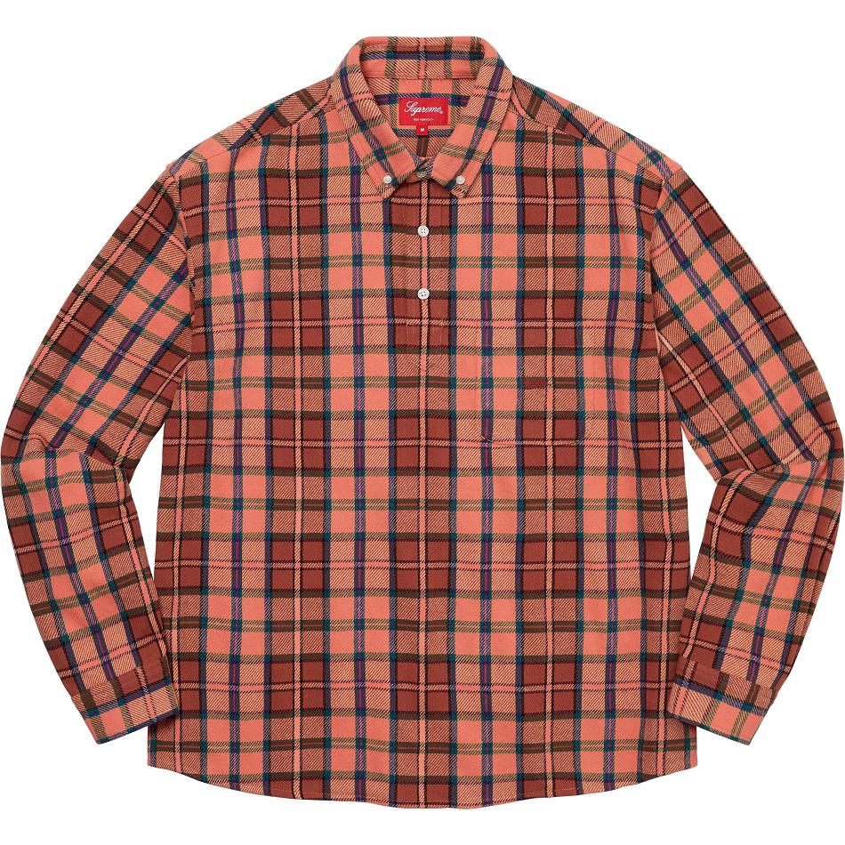 Supreme Pullover Plaid Flannel Skjorte Rosa | NO213LH