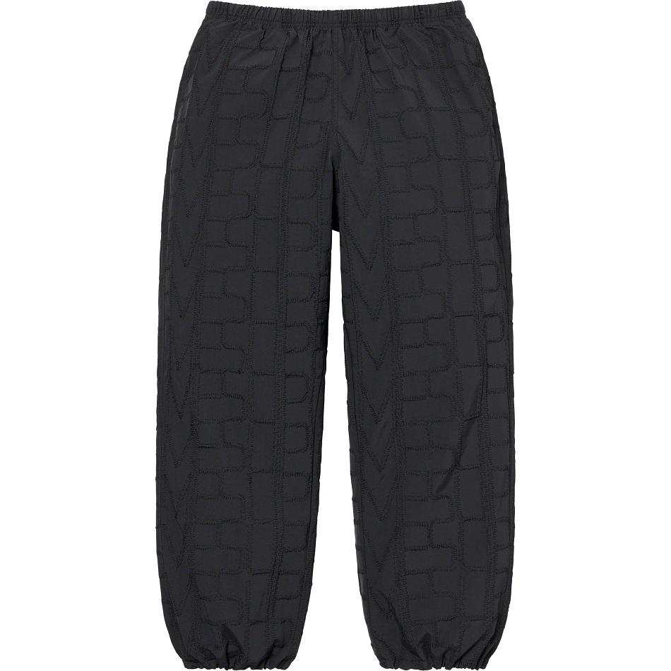 Supreme Repeat Stitch Track Pant Bukse Svarte | NO191VD