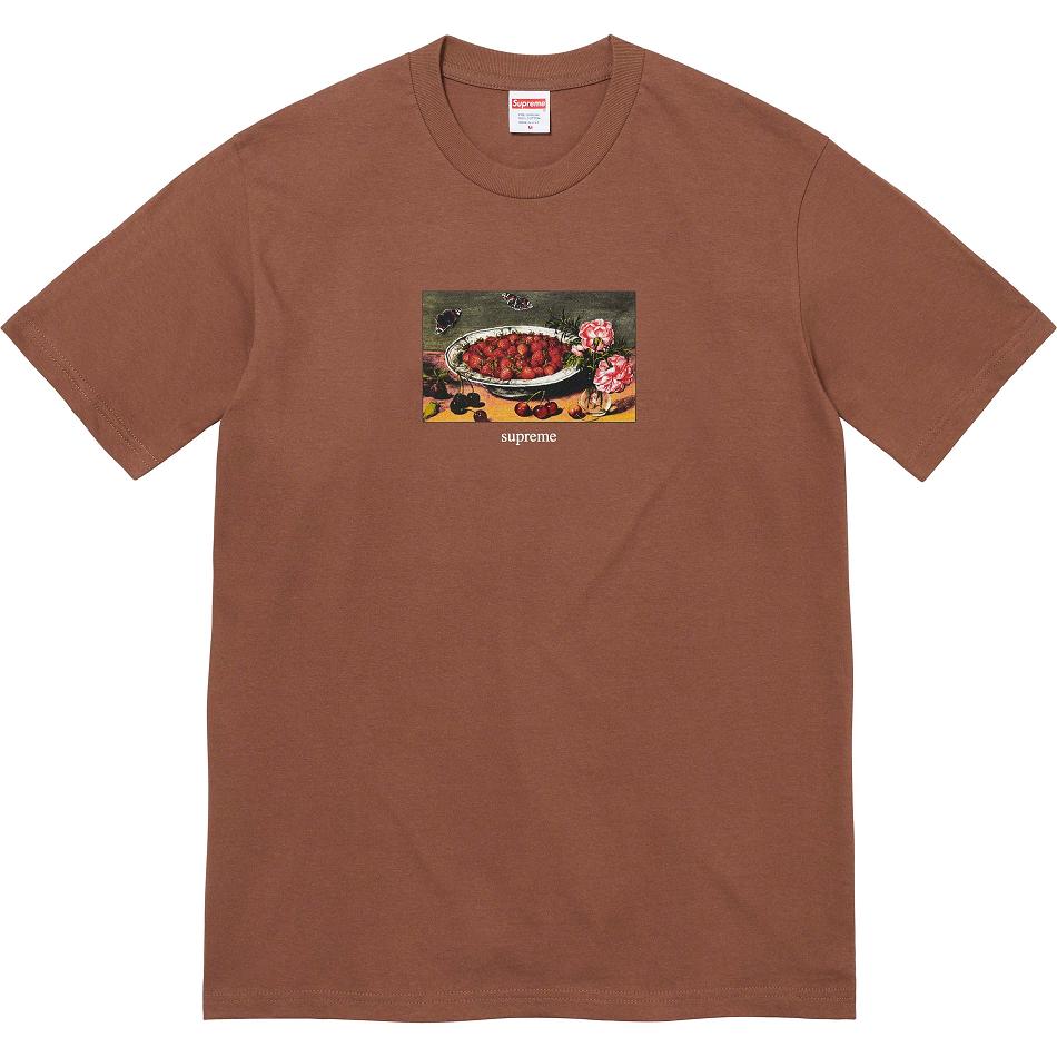 Supreme Strawberries Tee T-skjorte Brune | NO340HK