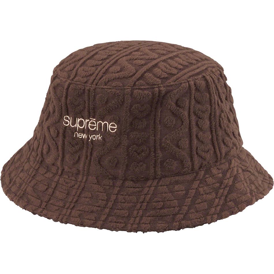 Supreme Terry Pattern Crusher Hatt Brune | NO448ZG