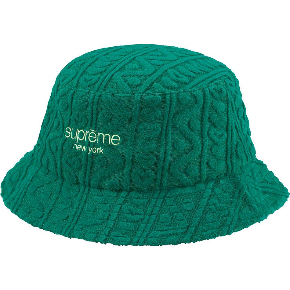 Supreme Terry Pattern Crusher Hatt Grønn | NO449XF