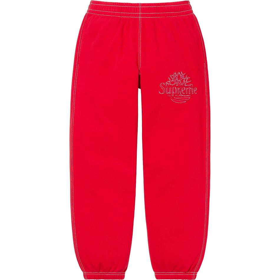 Supreme Timberland® Sweatpant Bukse Rød | NO182FM