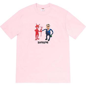 Supreme Business Tee T-skjorte Rosa | NO375NB