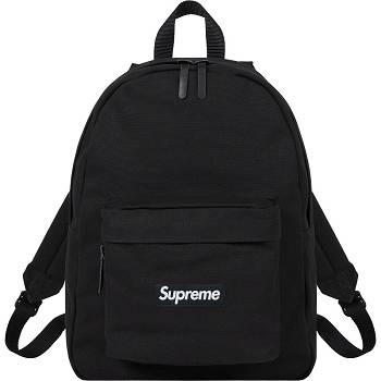 Supreme Canvas Backpack Vesker Svarte | NO425VD