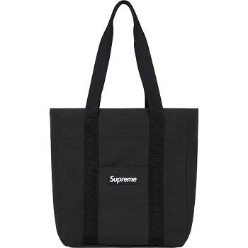 Supreme Canvas Tote Vesker Svarte | NO424CE