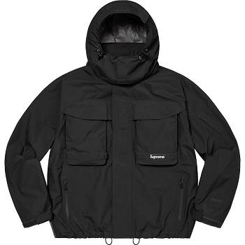 Supreme GORE-TEX PACLITE® Lette Shell Jakke Svarte | NO144WY