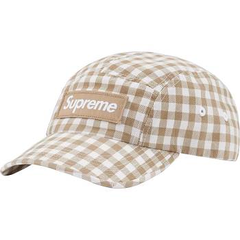 Supreme Gingham Camp Cap Hatt Brune | NO474ZG