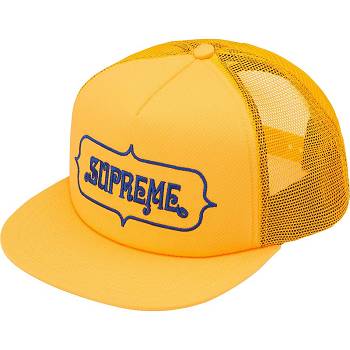 Supreme Highest Mesh Back 5-Panel Hatt Gul | NO460YU