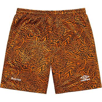 Supreme Jacquard Animal Print Soccer Shorts Oransje | NO232SO