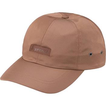 Supreme Lær Patch 6-Panel Hatt Brune | NO469GL