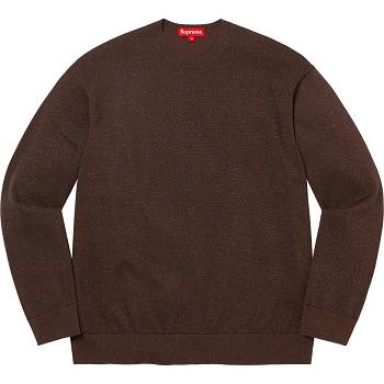 Supreme Metallic L/S Top Gensere Brune | NO259DN