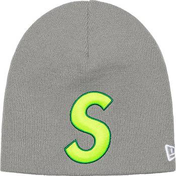 Supreme New Era® S Logo Beanie Hatt Grå | NO440SO