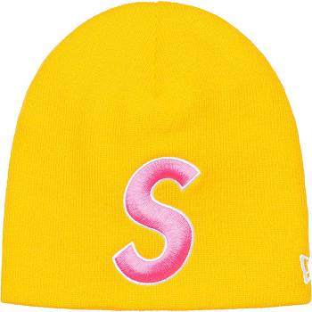 Supreme New Era® S Logo Beanie Hatt Gul | NO438PQ