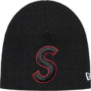 Supreme New Era® S Logo Beanie Hatt Svarte | NO439AP