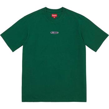 Supreme Oval Logo S/S Top Gensere Grønn | NO255OR