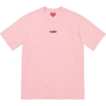 Supreme Oval Logo S/S Top Gensere Rosa | NO256PQ