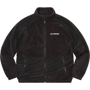 Supreme Racing Fleece Jakke Svarte | NO147TV