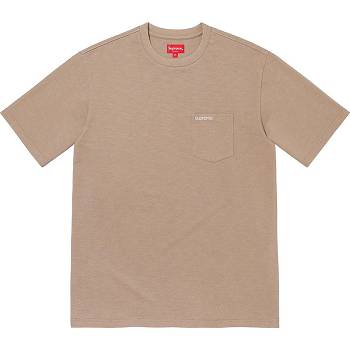 Supreme S/S Pocket Tee Gensere Khaki | NO274WY