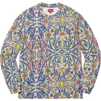 Supreme Small Box L/S Tee Gensere Multicolor | NO251TV