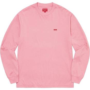 Supreme Small Box L/S Tee Gensere Rosa | NO247QZ