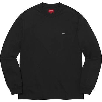 Supreme Small Box L/S Tee Gensere Svarte | NO249EX