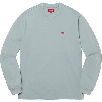 Supreme Small Box L/S Tee Gensere Turkis | NO246MA