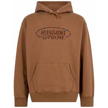 Supreme x Missoni Logo Hettegensere Brune | NO135LH